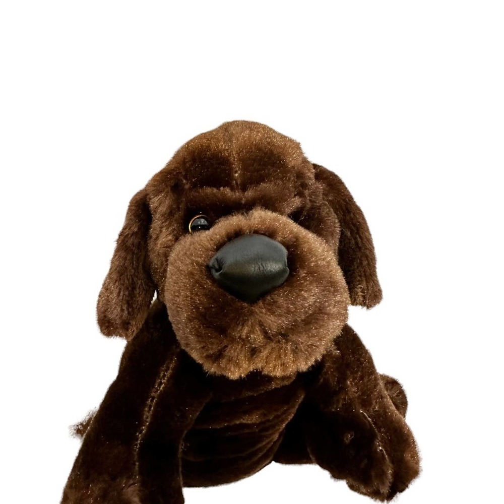 Ganz Chocolate Lab Stuffed Animal Plush Plushie Brown Labrador Retriever